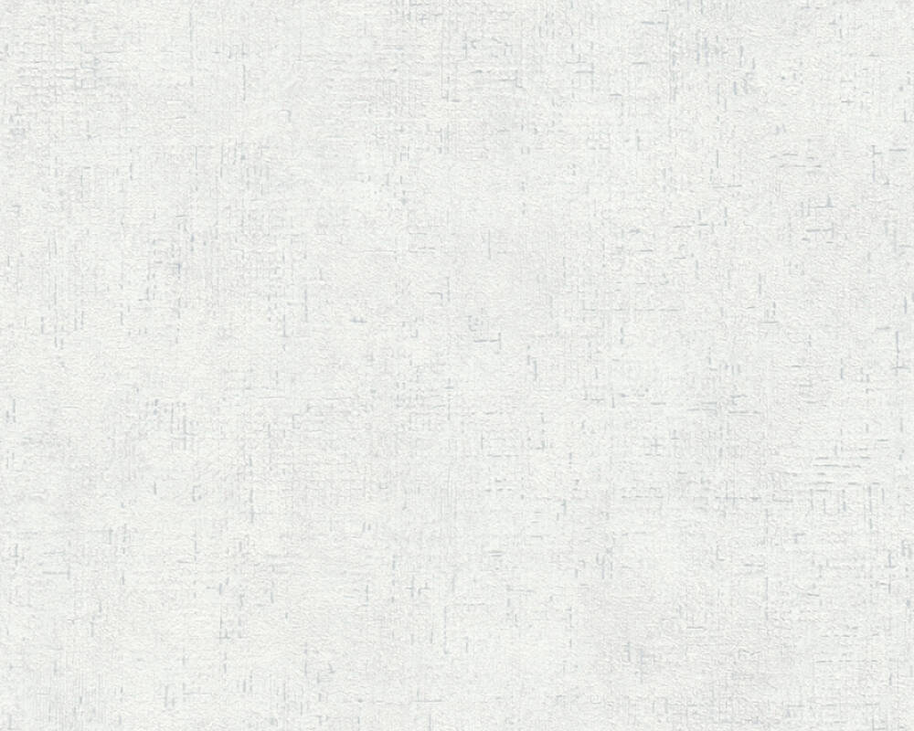 Trendwall 2 - Textured Distressed Effect plain wallpaper AS Creation Roll White  380893