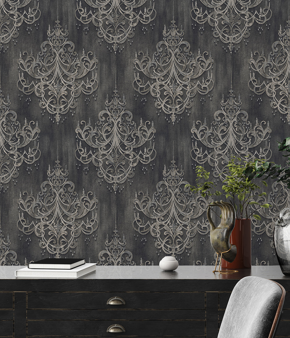 Mata Hari - Vintage Baroque damask wallpaper AS Creation    