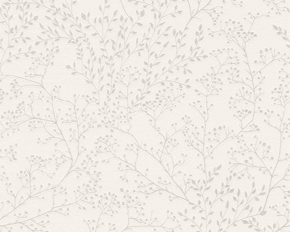 Trendwall 2 - Filigree Branches botanical wallpaper AS Creation Roll White  381001