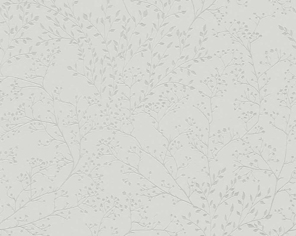 Trendwall 2 - Filigree Branches botanical wallpaper AS Creation Roll Light Grey  381004