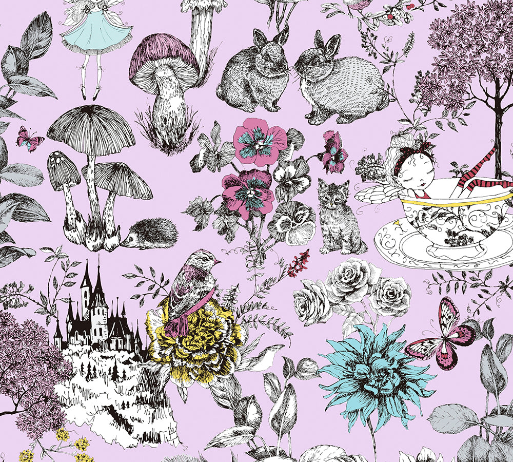 Little Love - Wonderland kids wallpaper AS Creation Roll Pink  381203