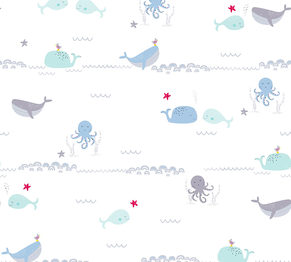 Little Love - Underwater kids wallpaper AS Creation Roll Blue  381301