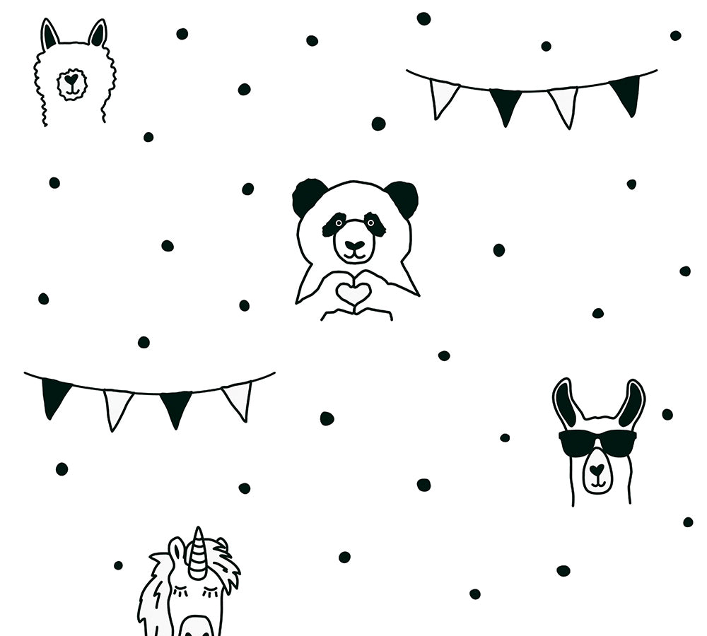 Little Love - Nature kids wallpaper AS Creation Roll Black  381382