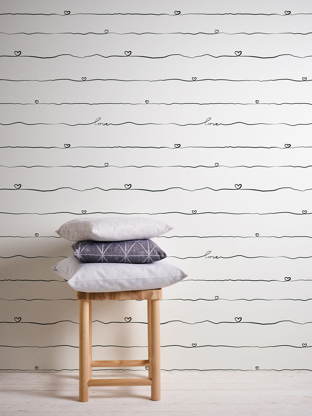 Little Love - Heart Ribbon kids wallpaper AS Creation    