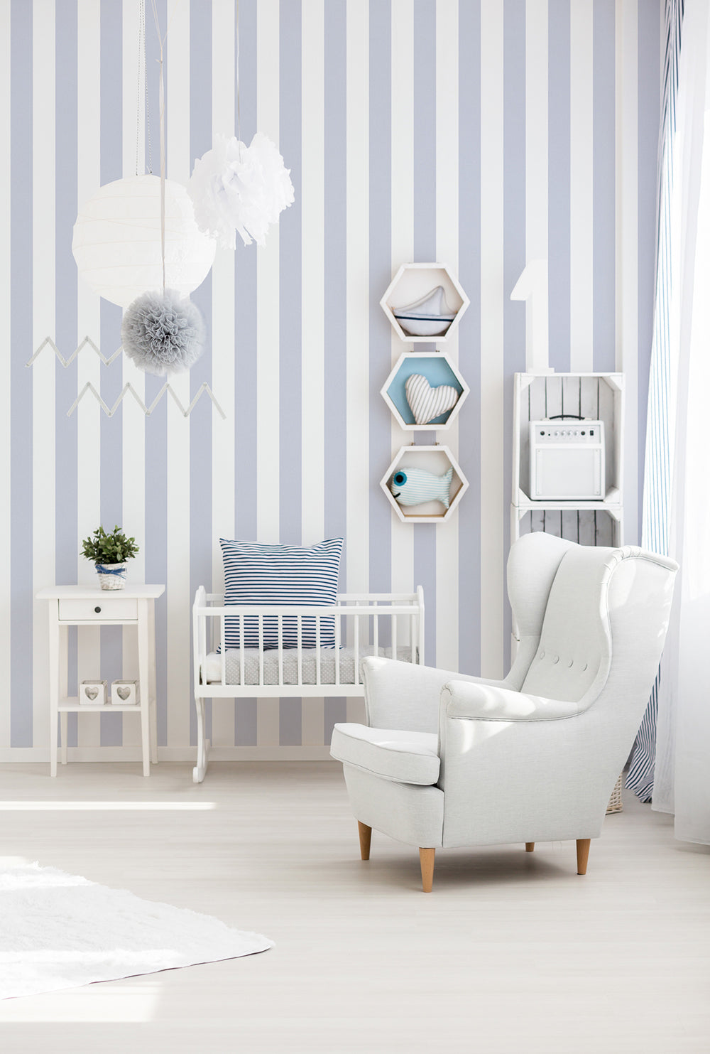 Little Love - Sweet Stripes kids wallpaper AS Creation    