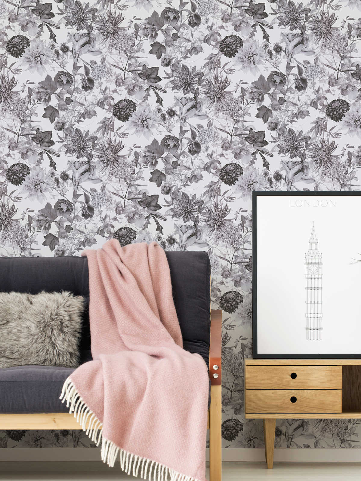 Dream Flowery - Flowers botanical wallpaper AS Creation    