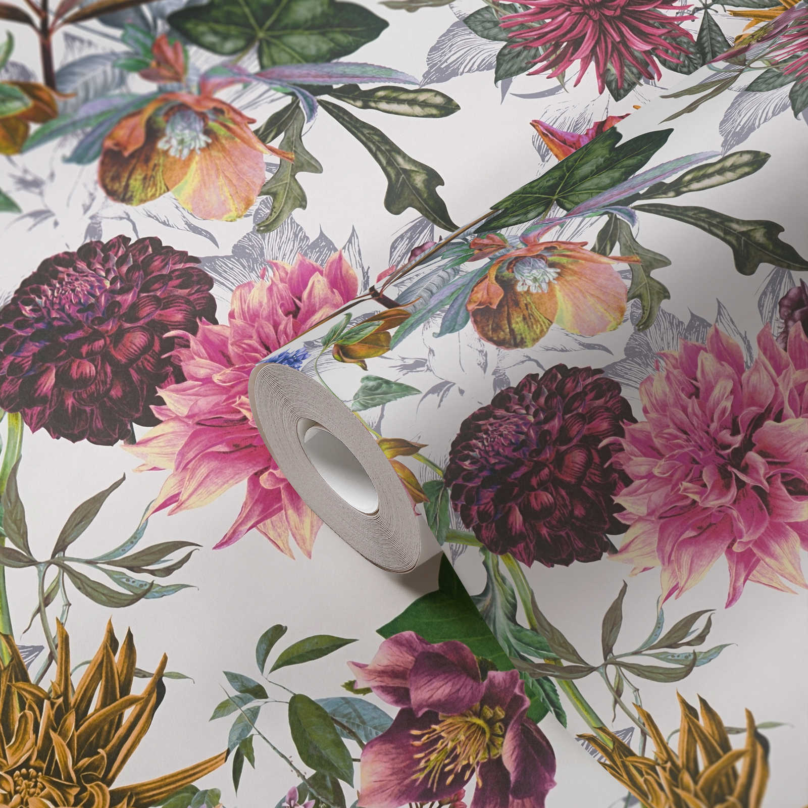 Dream Flowery - Flowers botanical wallpaper AS Creation    