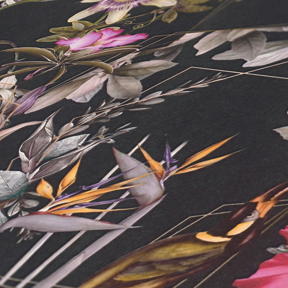 Dream Flowery - Hibiscus botanical wallpaper AS Creation