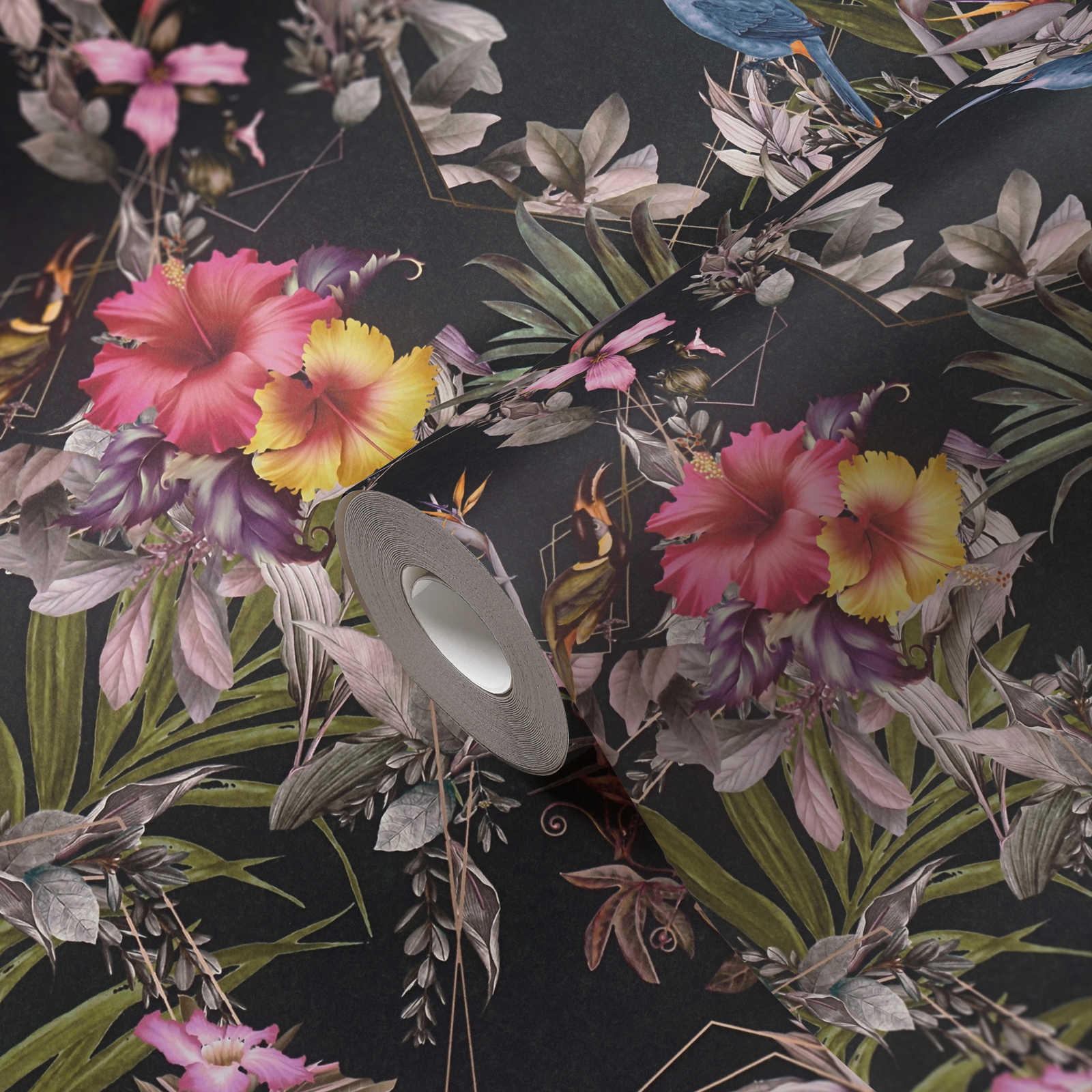Dream Flowery - Hibiscus botanical wallpaper AS Creation