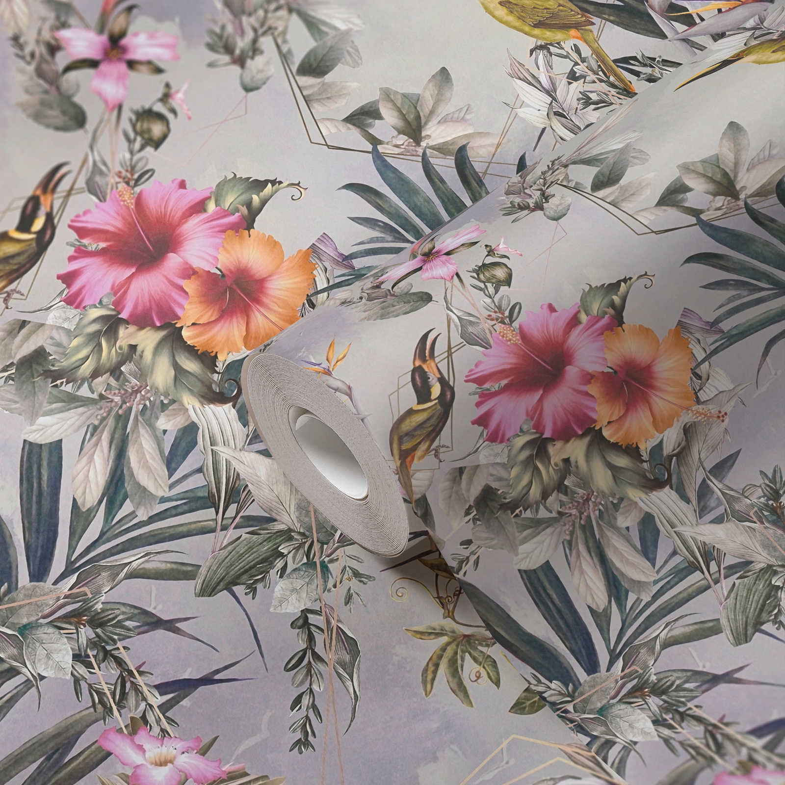Dream Flowery - Hibiscus botanical wallpaper AS Creation    