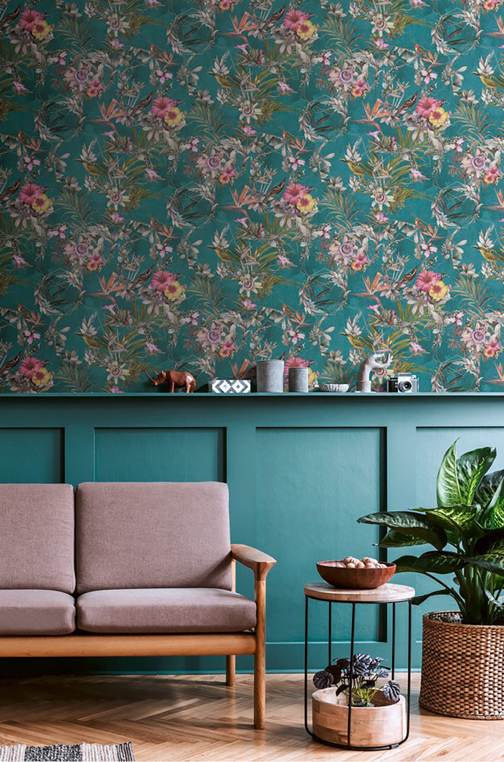 Dream Flowery - Hibiscus botanical wallpaper AS Creation    