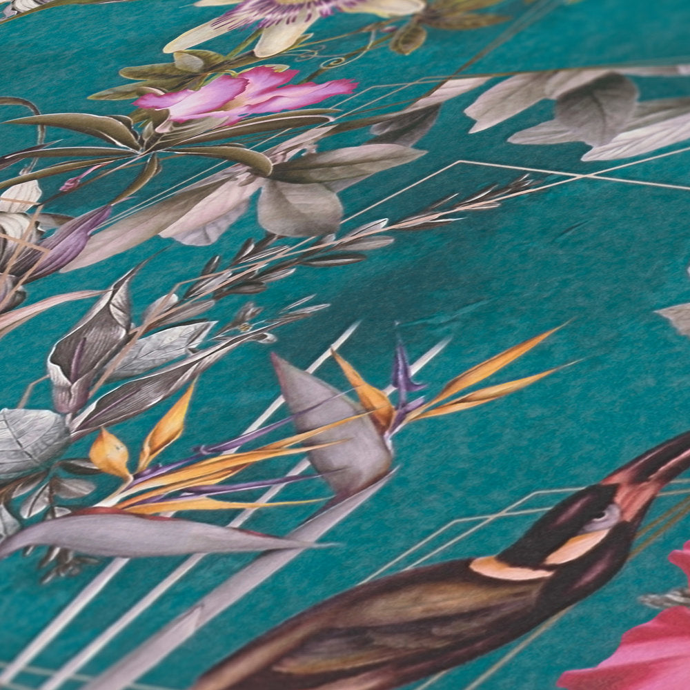 Dream Flowery - Hibiscus botanical wallpaper AS Creation    