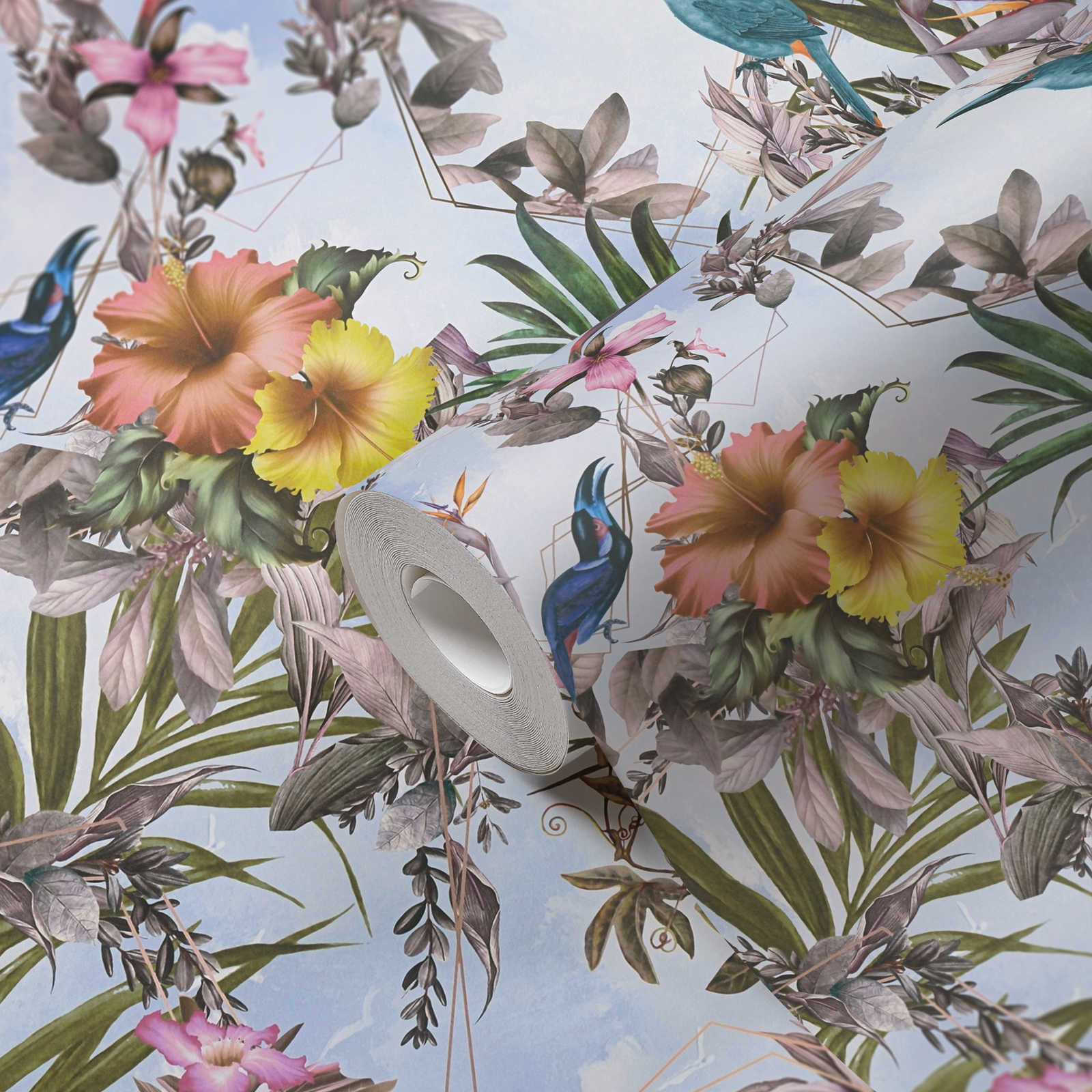 Dream Flowery - Hibiscus botanical wallpaper AS Creation    