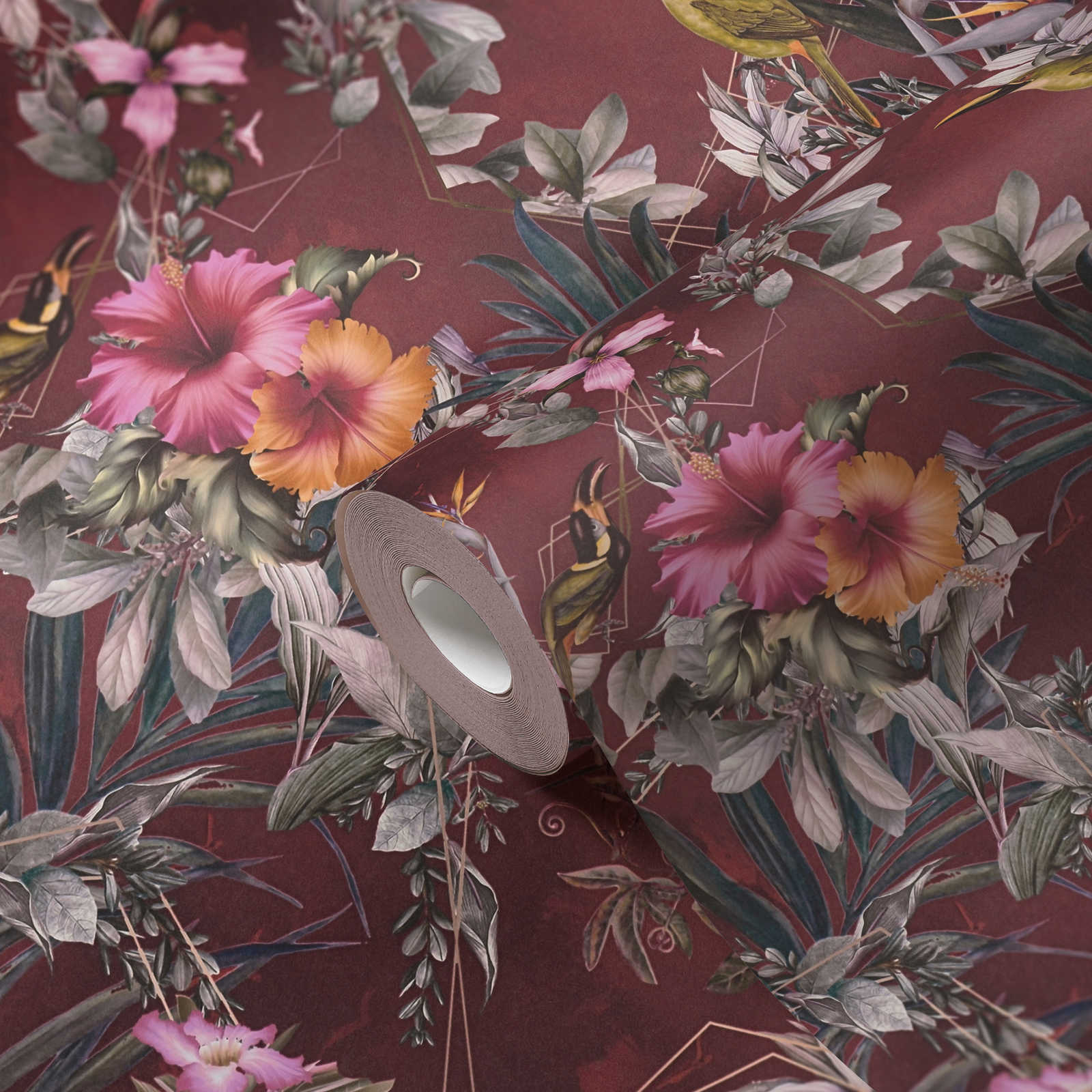 Dream Flowery - Hibiscus botanical wallpaper AS Creation    