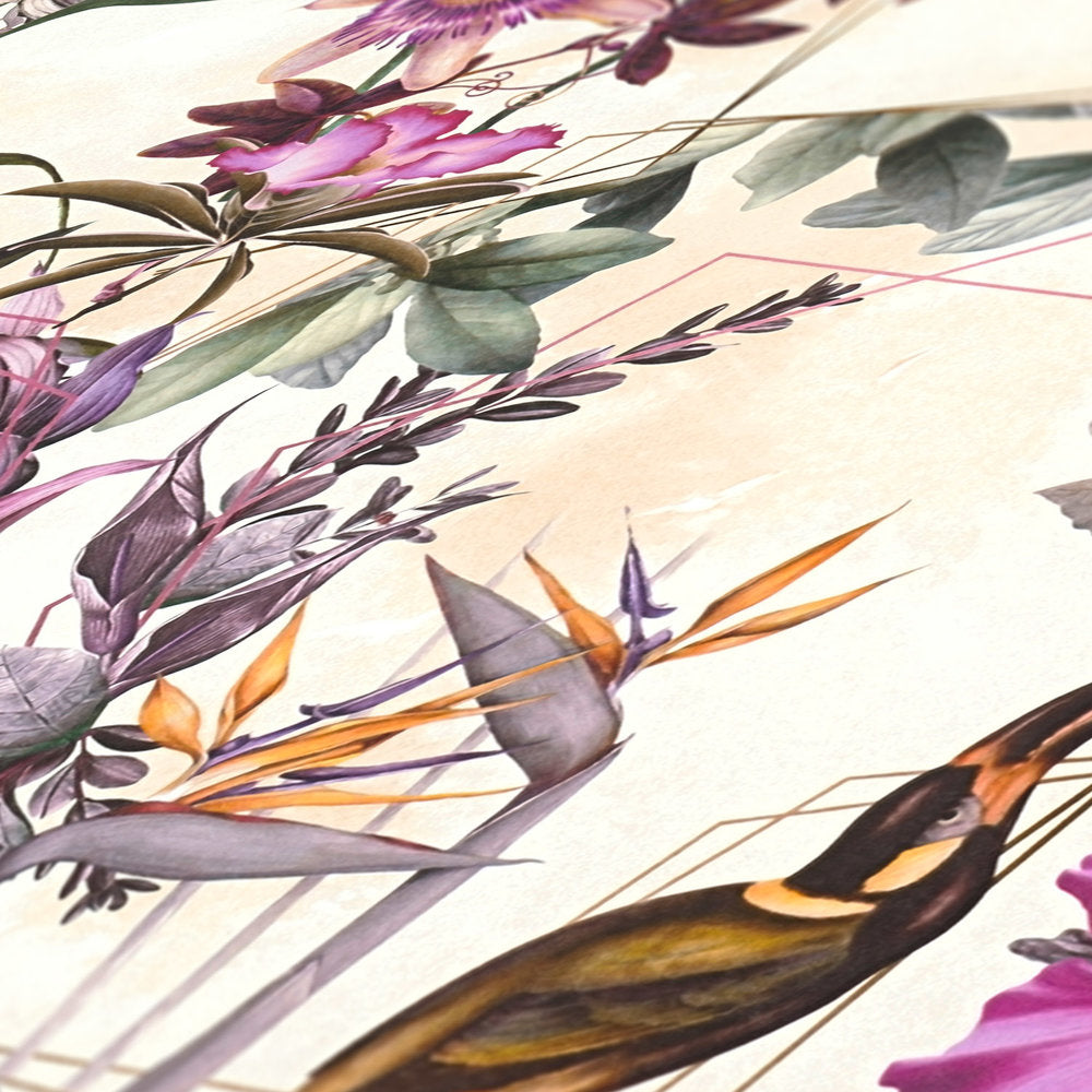Dream Flowery - Hibiscus botanical wallpaper AS Creation    
