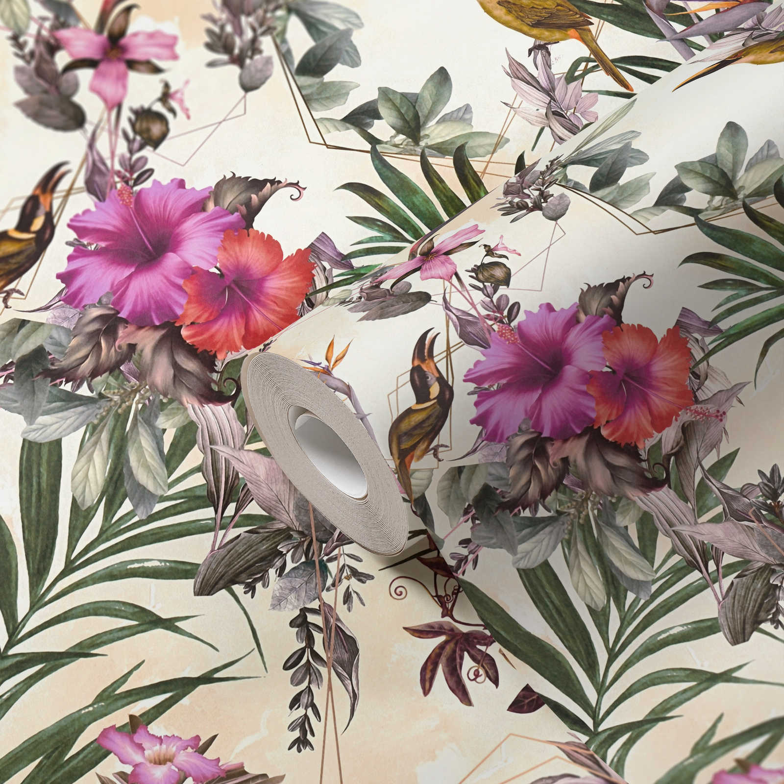 Dream Flowery - Hibiscus botanical wallpaper AS Creation    