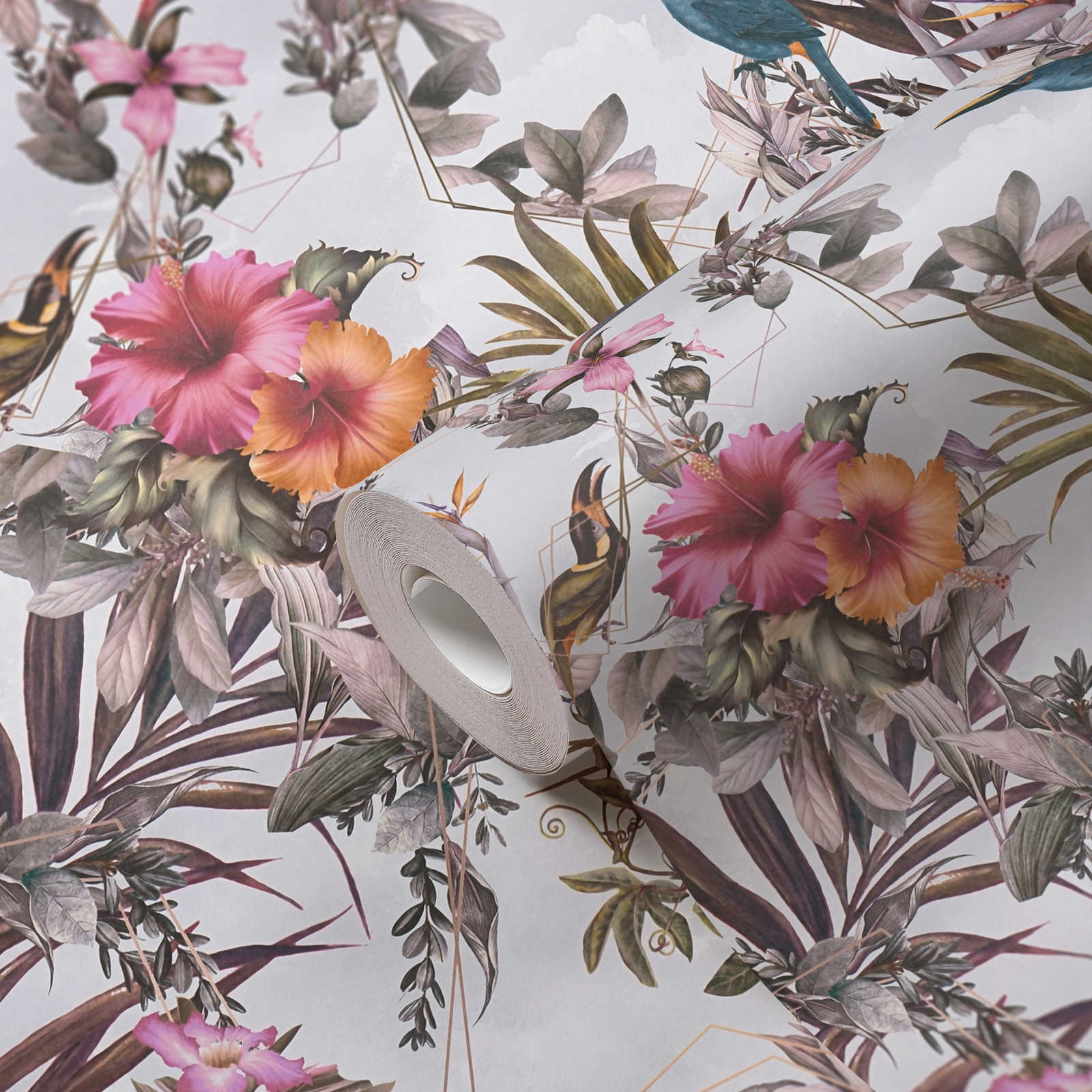 Dream Flowery - Hibiscus botanical wallpaper AS Creation    
