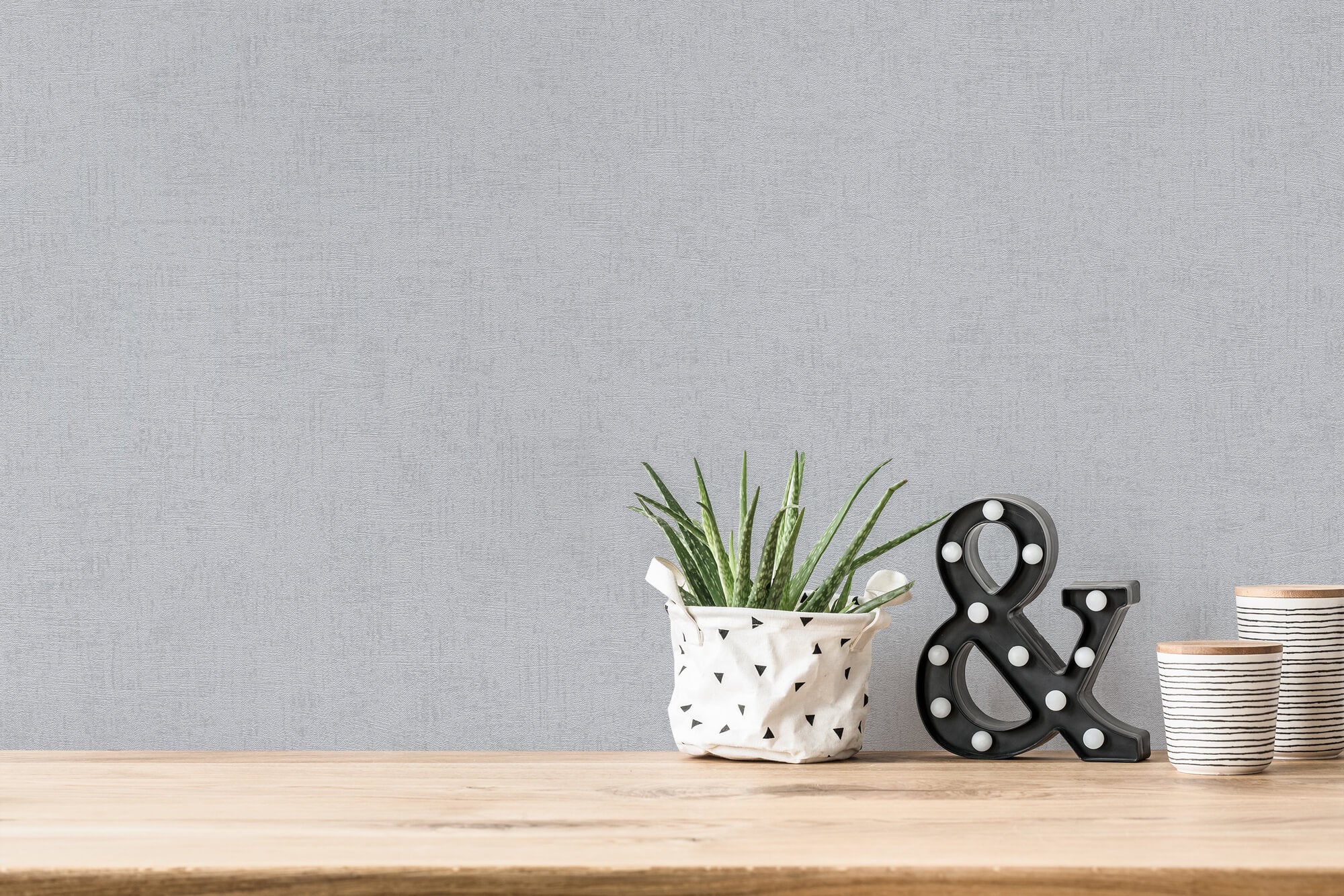 Titanium 3 - Lustrous Sheen Look plain wallpaper AS Creation    