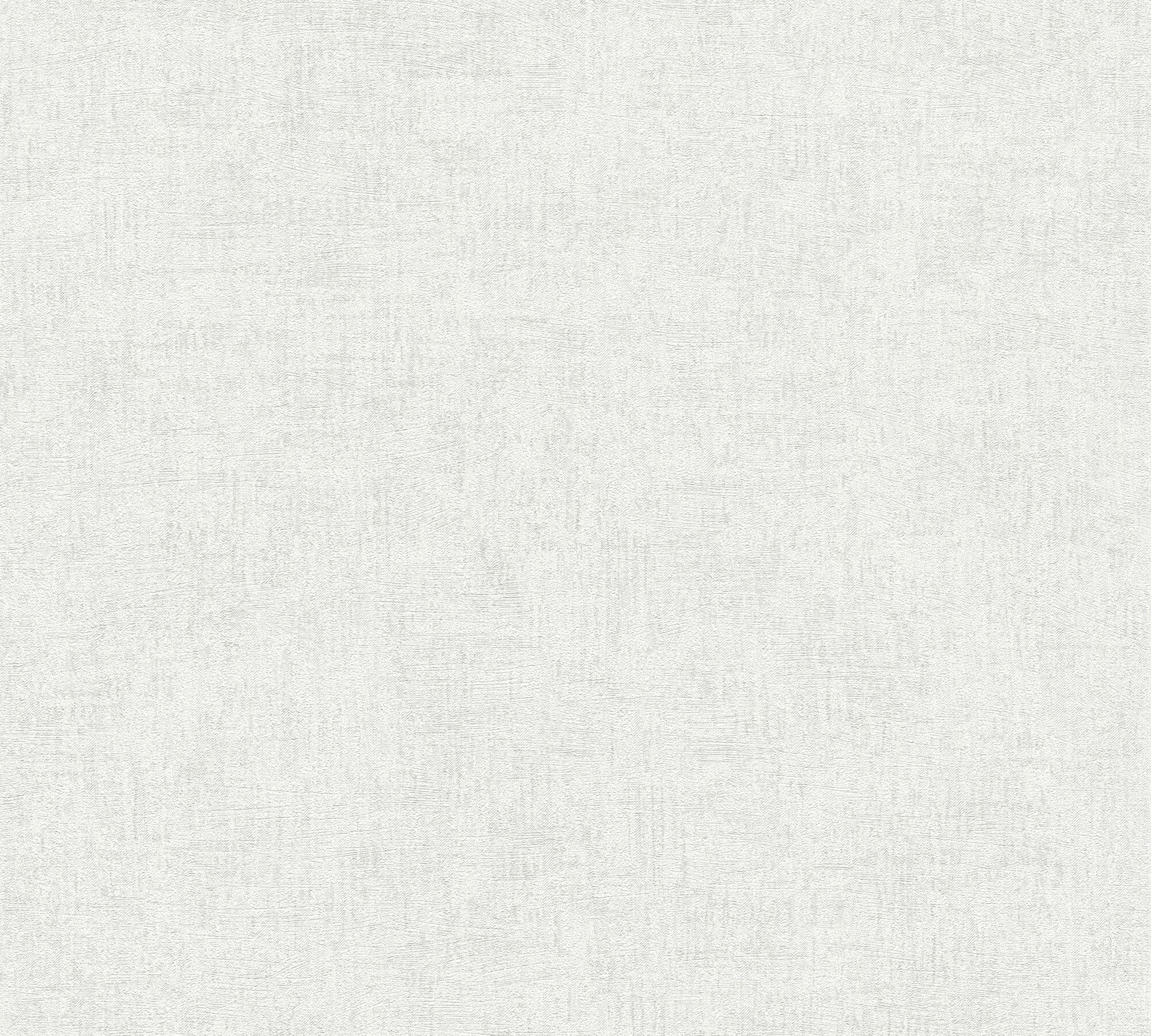 Titanium 3 - Lustrous Sheen Look plain wallpaper AS Creation Roll White  381973