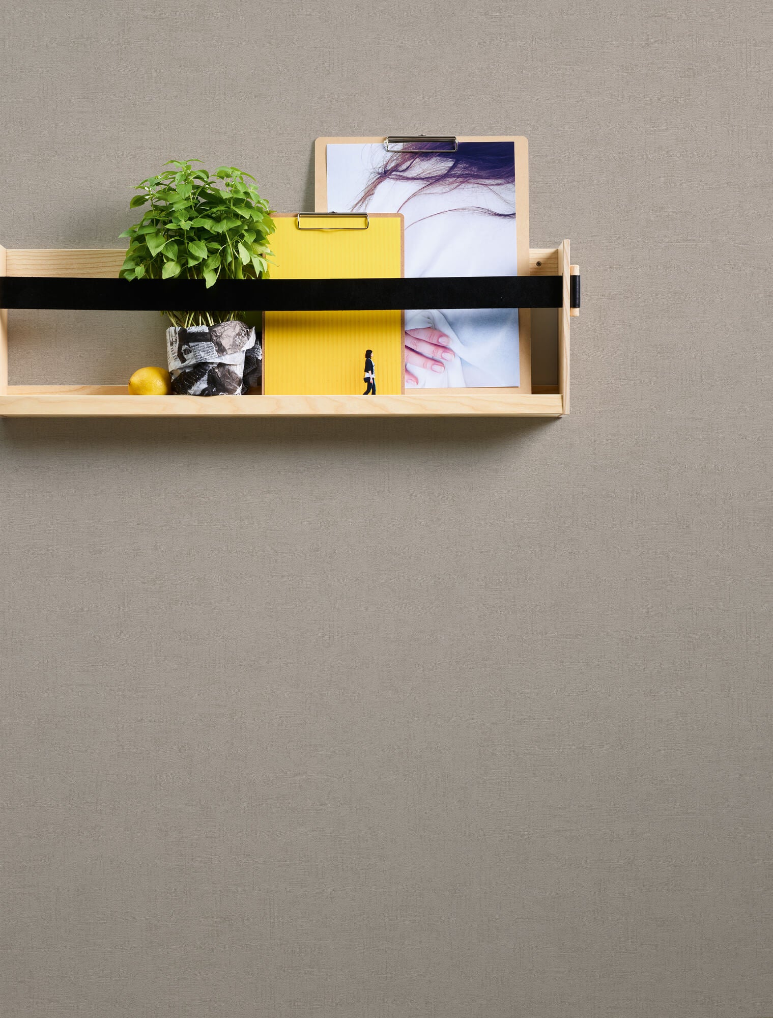 Titanium 3 - Lustrous Sheen Look plain wallpaper AS Creation    