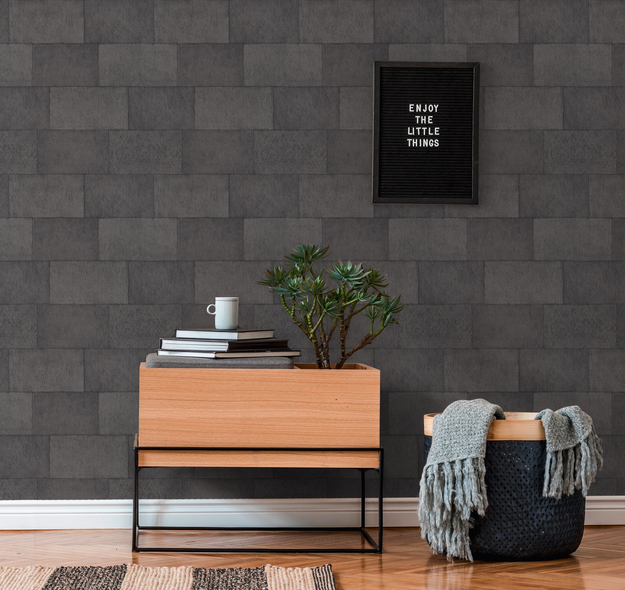 Titanium 3 - Tiles industrial wallpaper AS Creation    
