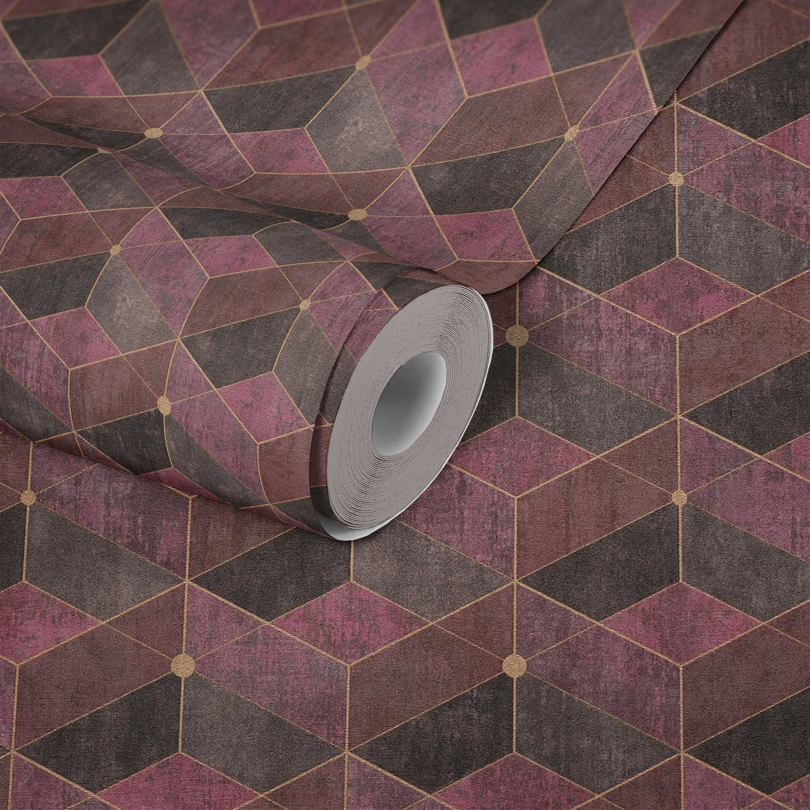 Titanium 3 - 3D Cubes geometric wallpaper AS Creation    