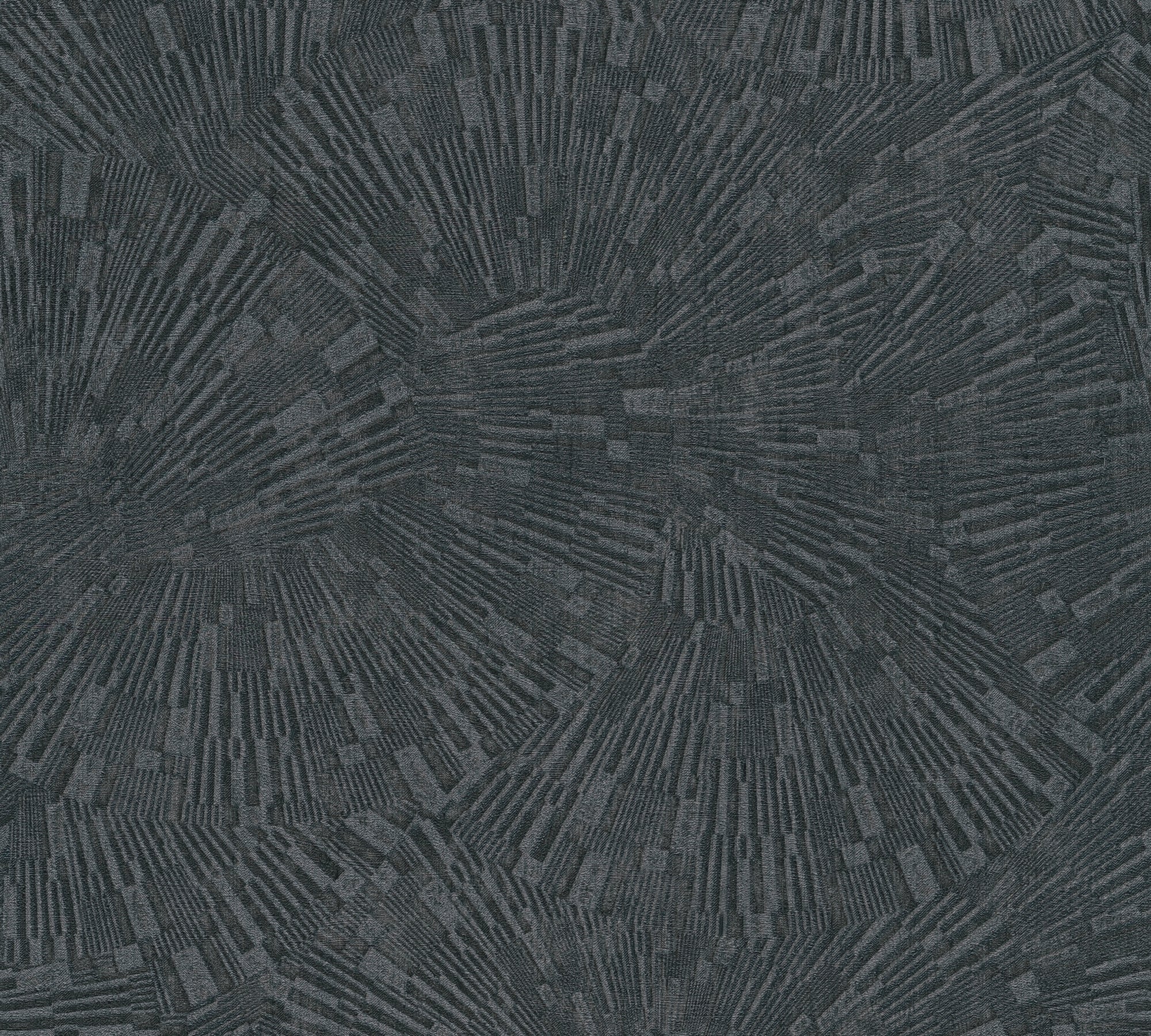 Titanium 3 - Illusion geometric wallpaper AS Creation Roll Black  382035