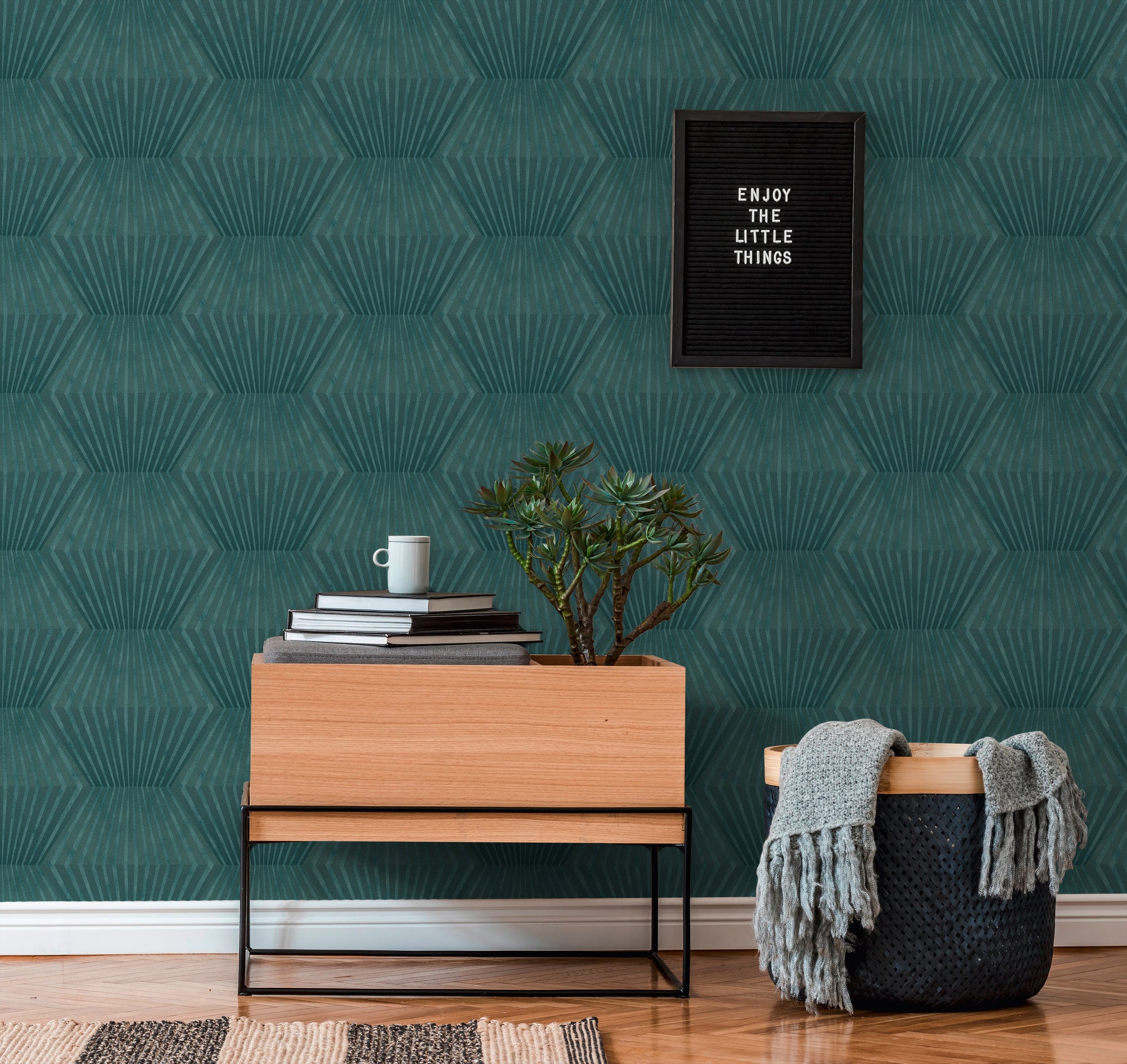 Titanium 3 - Honeycomb geometric wallpaper AS Creation    