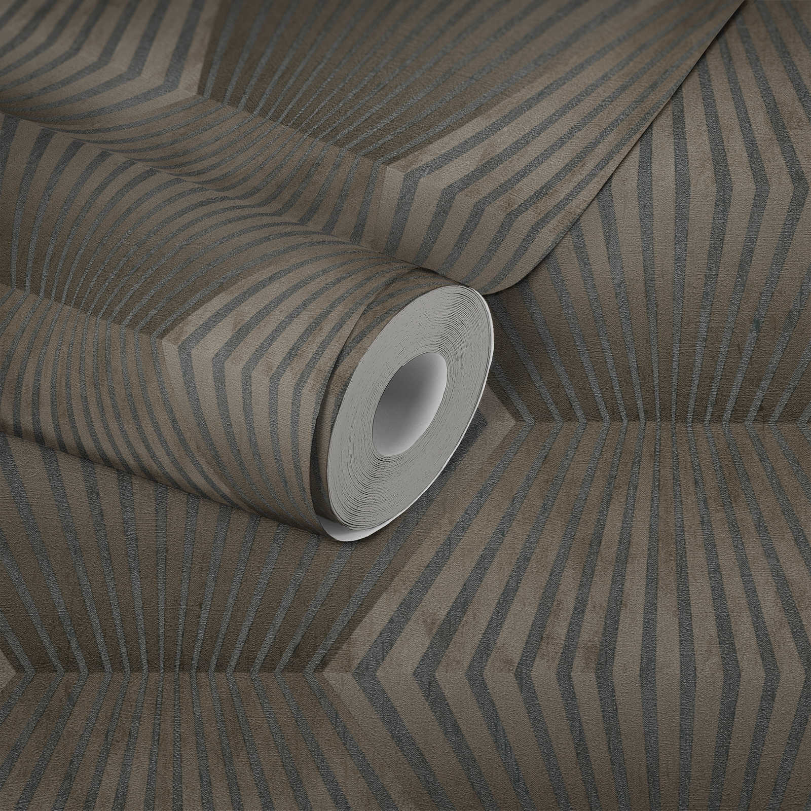 Titanium 3 - Honeycomb geometric wallpaper AS Creation    