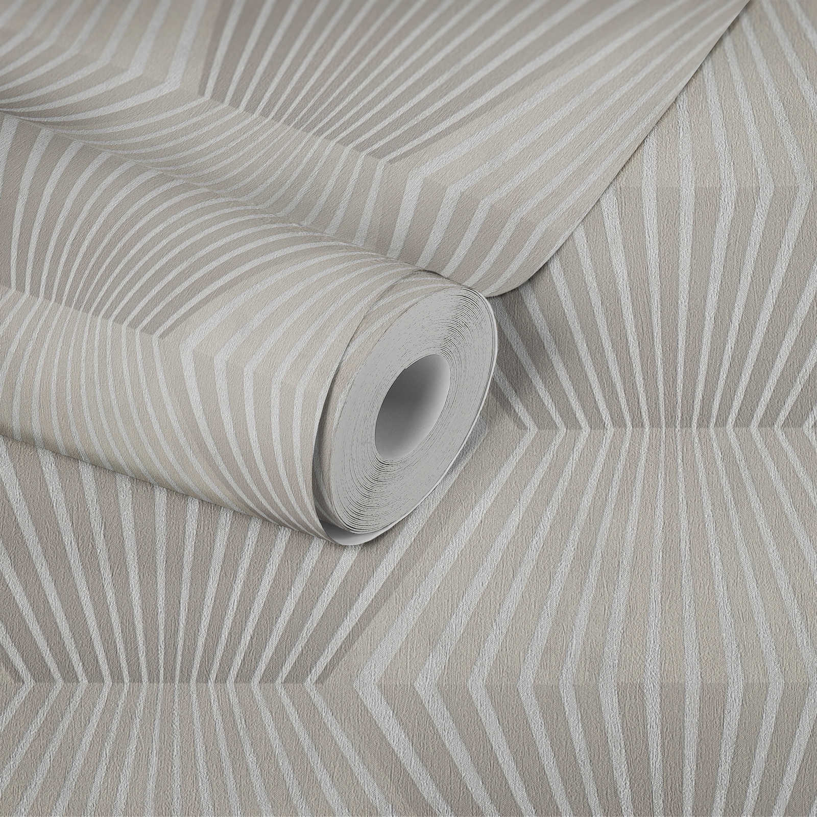 Titanium 3 - Honeycomb geometric wallpaper AS Creation    