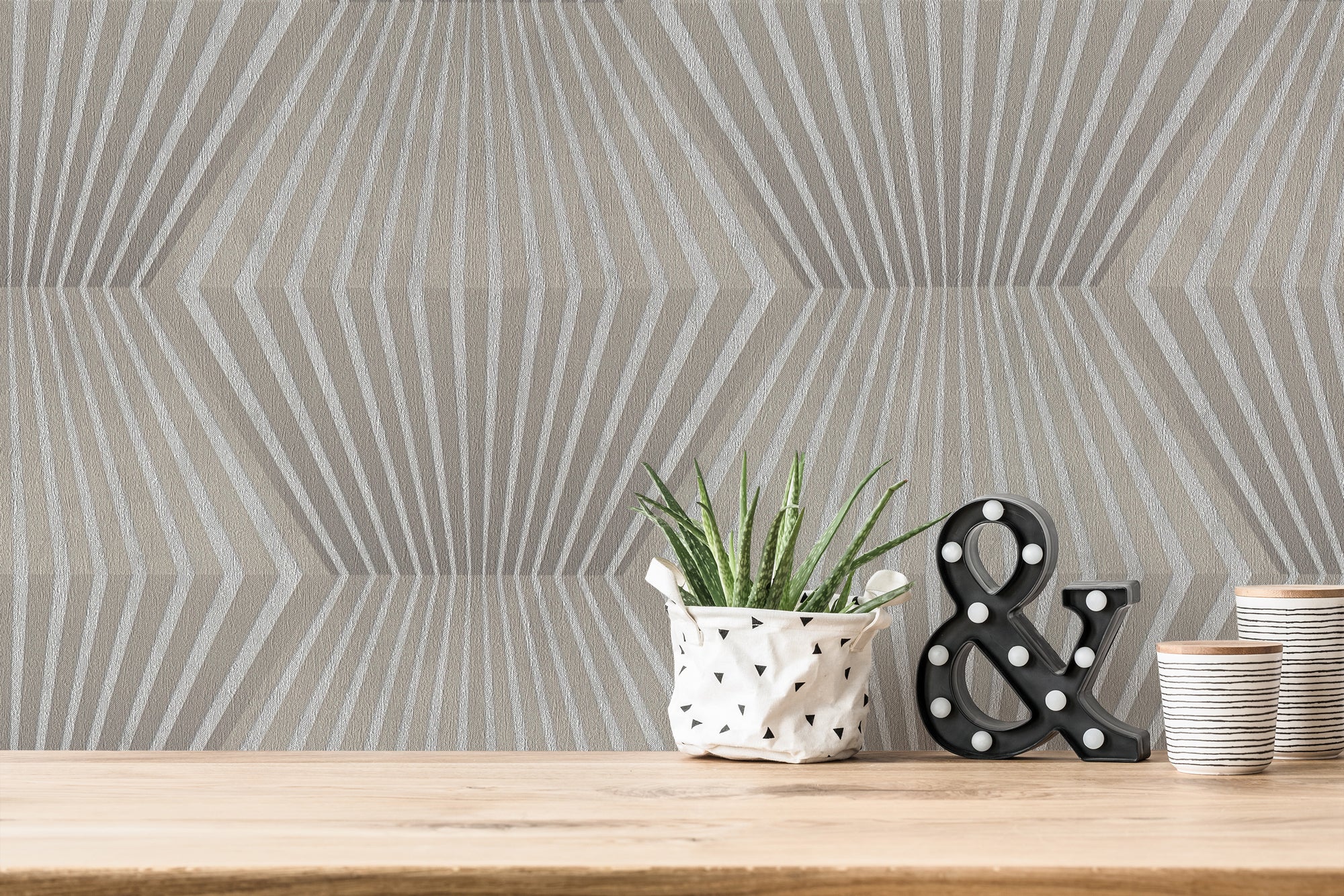 Titanium 3 - Honeycomb geometric wallpaper AS Creation    