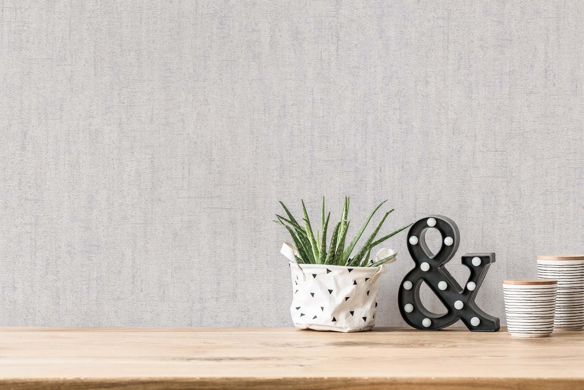 Titanium 3 -Structured Plains plain wallpaper AS Creation    