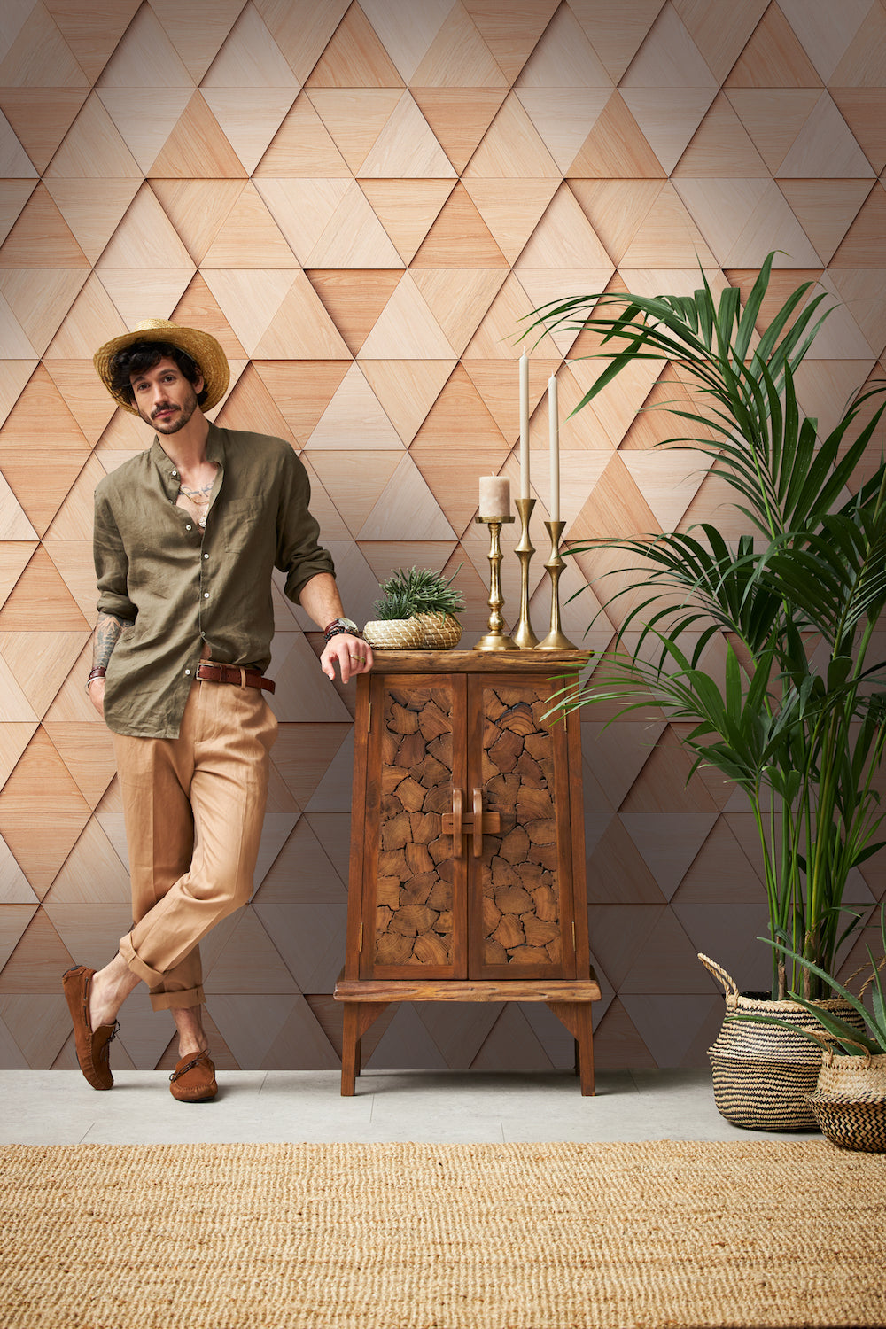 The Wall - Embossed Triangles smart walls AS Creation    