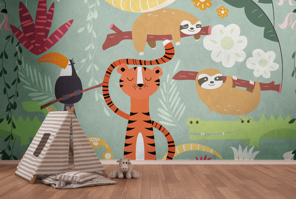 The Wall - Baby Jungle Animals smart walls AS Creation    