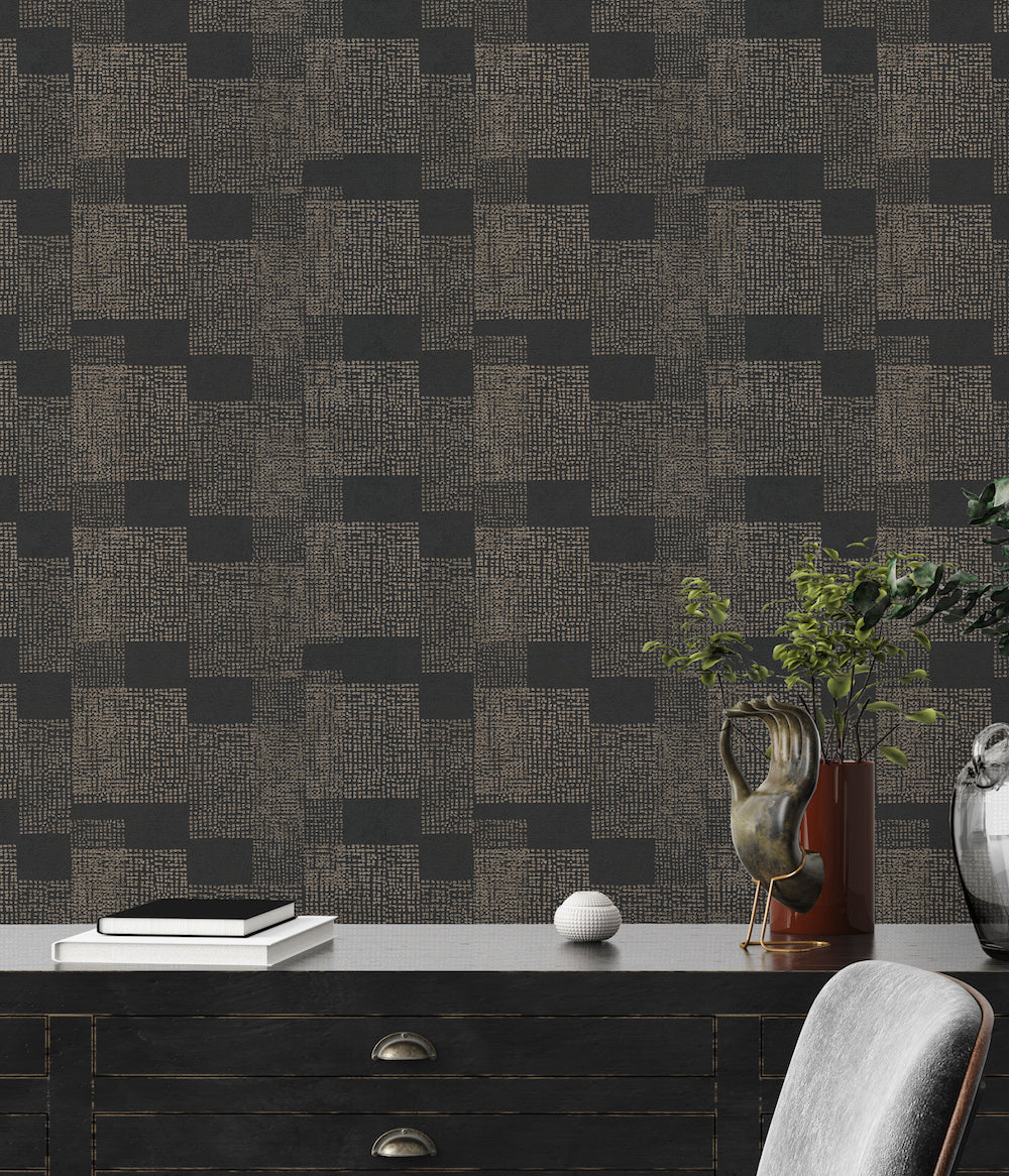 Desert Lodge - Urban Squares geometric wallpaper AS Creation    