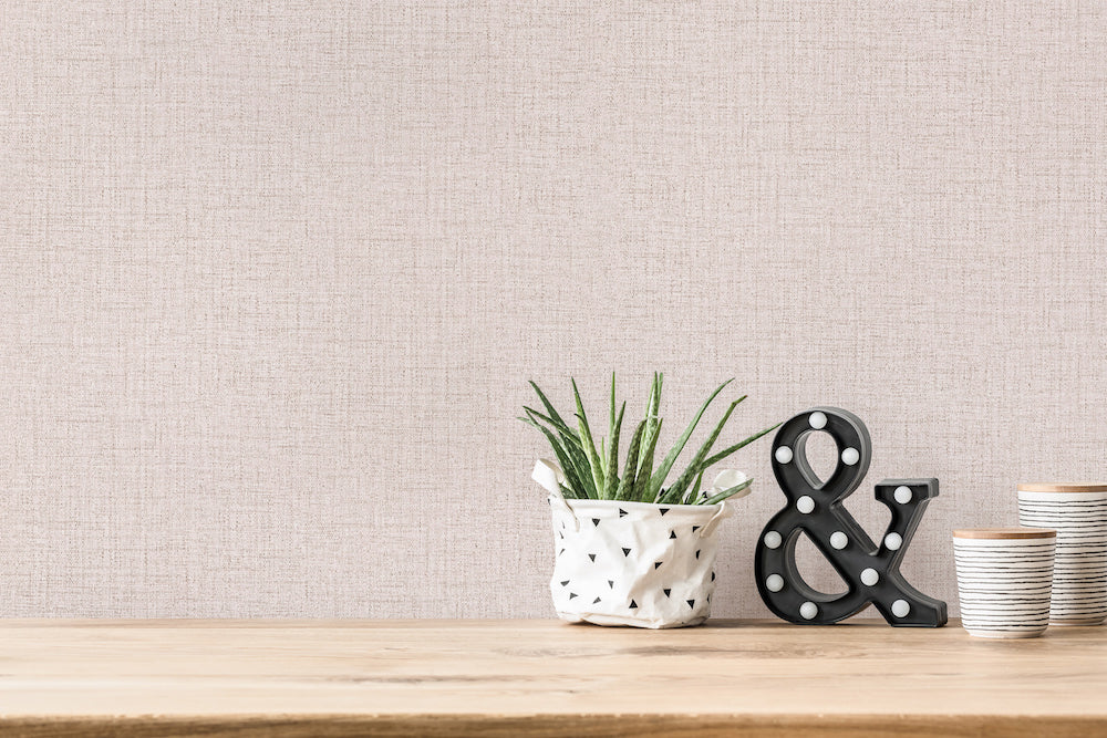 Desert Lodge - Linen Texture plain wallpaper AS Creation    