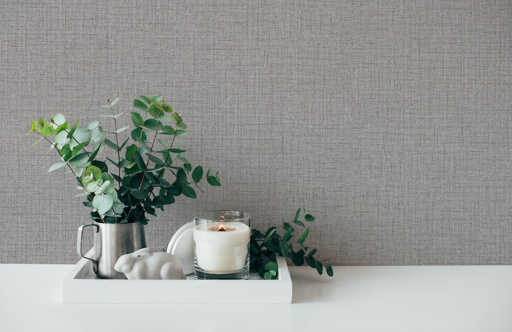 Desert Lodge - Linen Texture plain wallpaper AS Creation    
