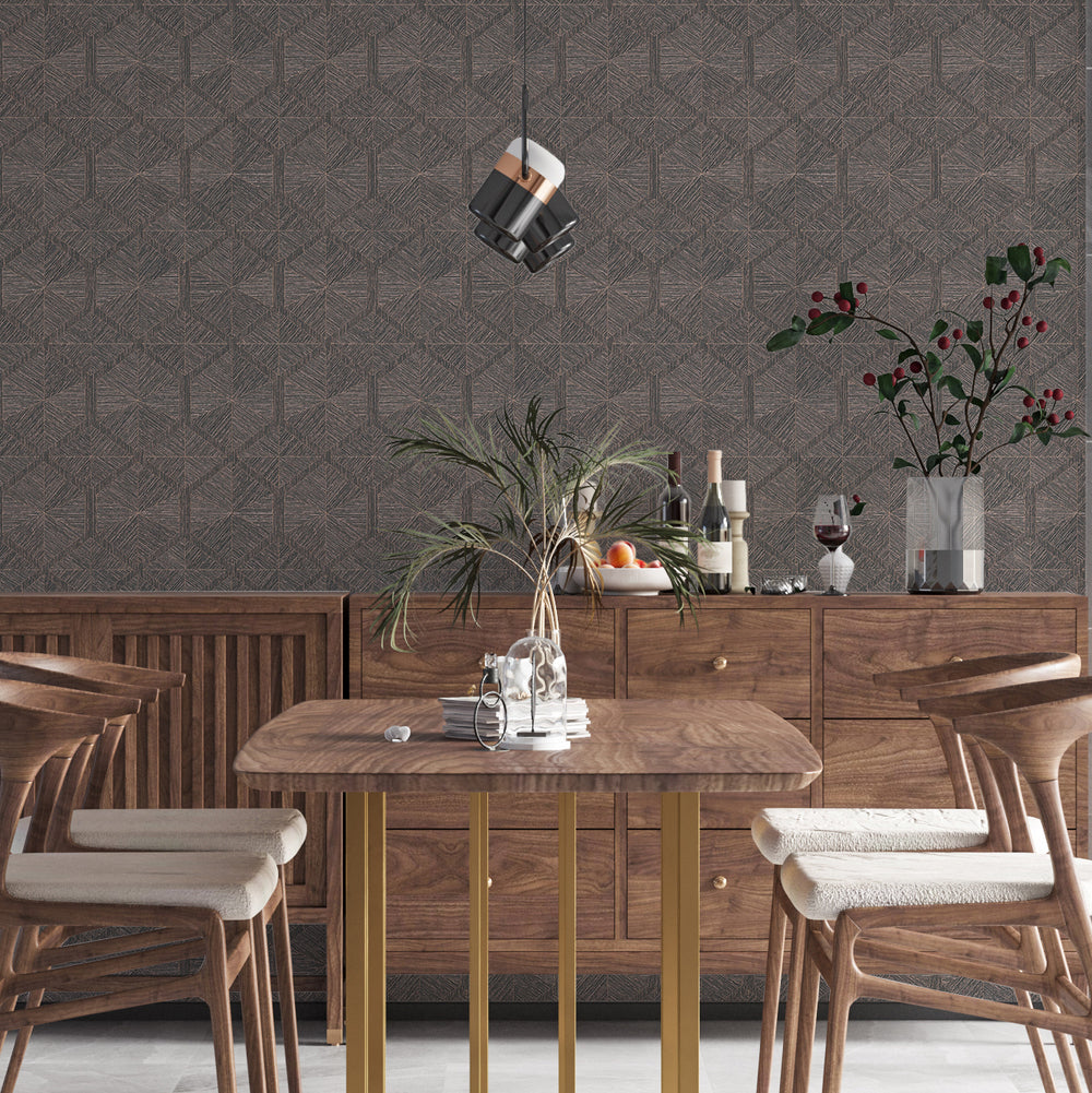 My Home My Spa - Hexagon Weave geometric wallpaper AS Creation    