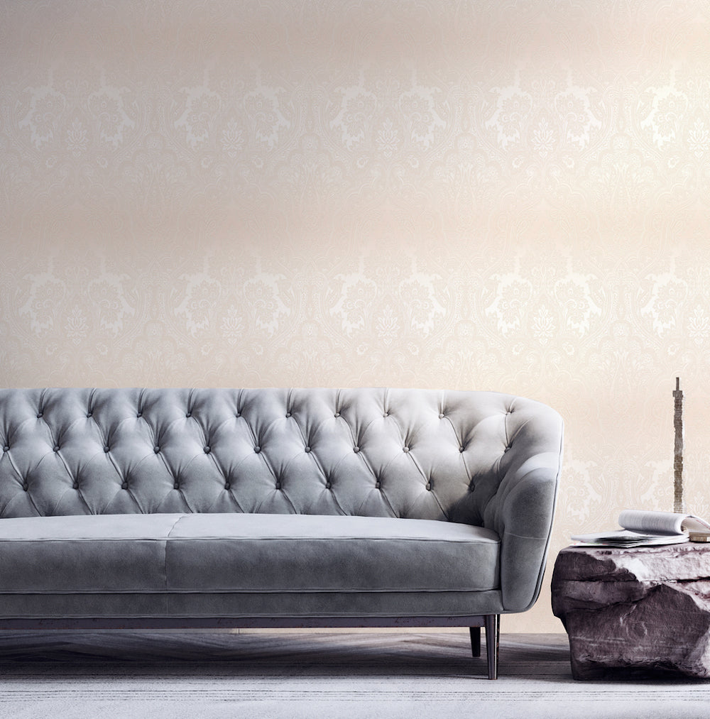 My Home My Spa - Boho Ombre Glamour damask wallpaper AS Creation    