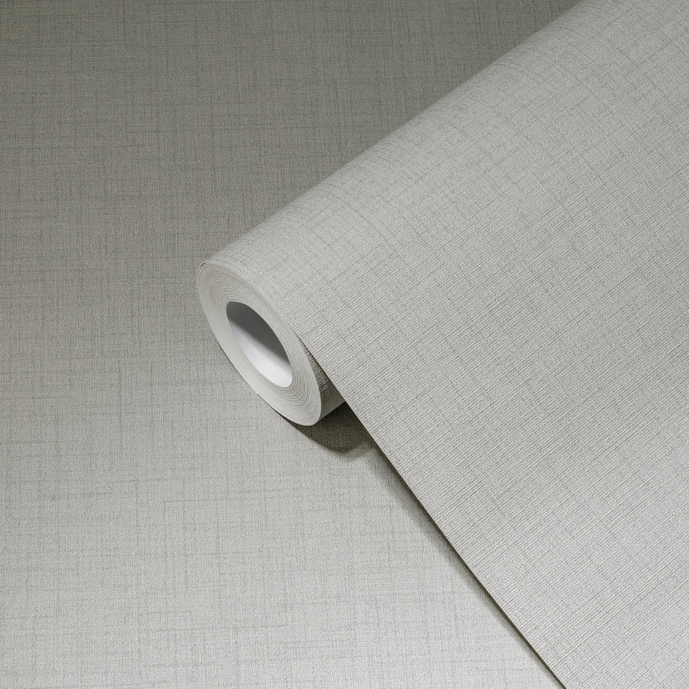 My Home My Spa - Linen Luxury Textile Look plain wallpaper AS Creation    