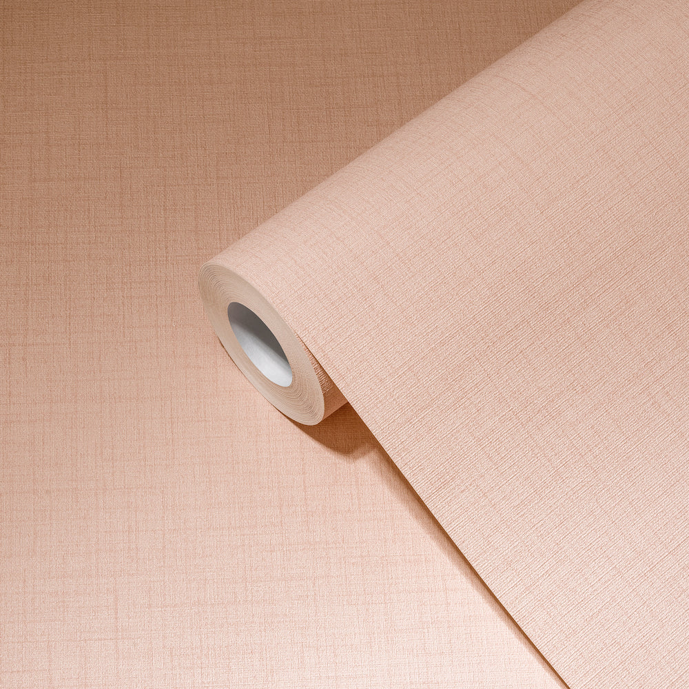 My Home My Spa - Linen Luxury Textile Look plain wallpaper AS Creation    
