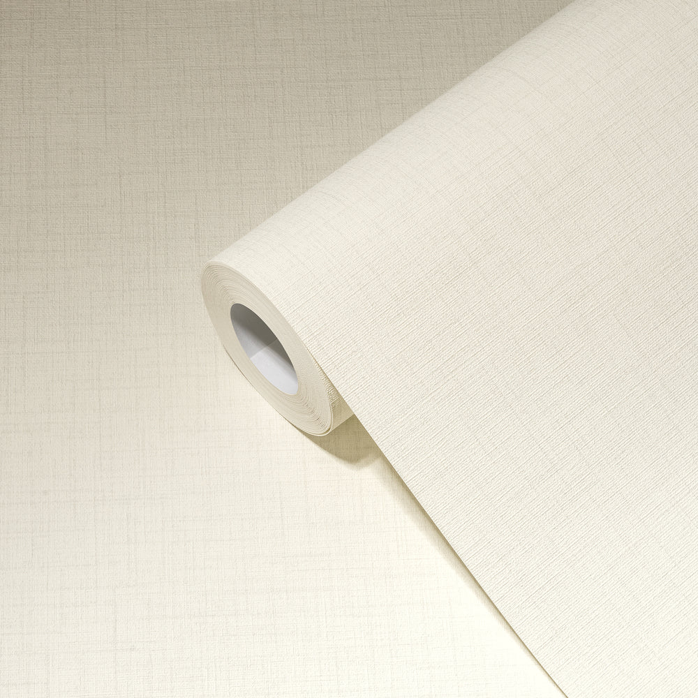 My Home My Spa - Linen Luxury Textile Look plain wallpaper AS Creation    