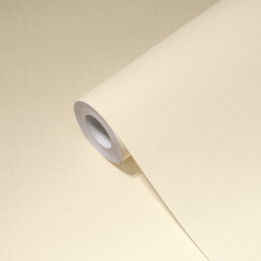 My Home My Spa - Linen Luxury Textile Look plain wallpaper AS Creation    