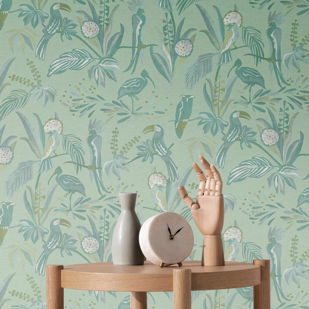 House of Turnowsky - Birds botanical wallpaper AS Creation