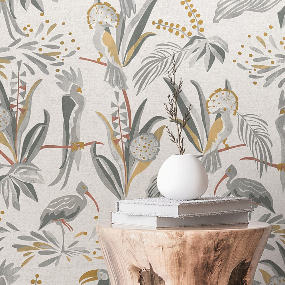 House of Turnowsky - Birds botanical wallpaper AS Creation    