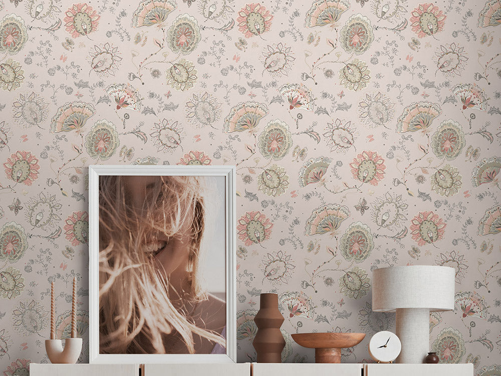 House of Turnowsky - Funky Floral  Leaves botanical wallpaper AS Creation    