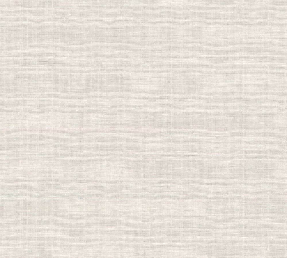 House of Turnowsky - Linen Style plain wallpaper AS Creation Roll Dark Cream  389021