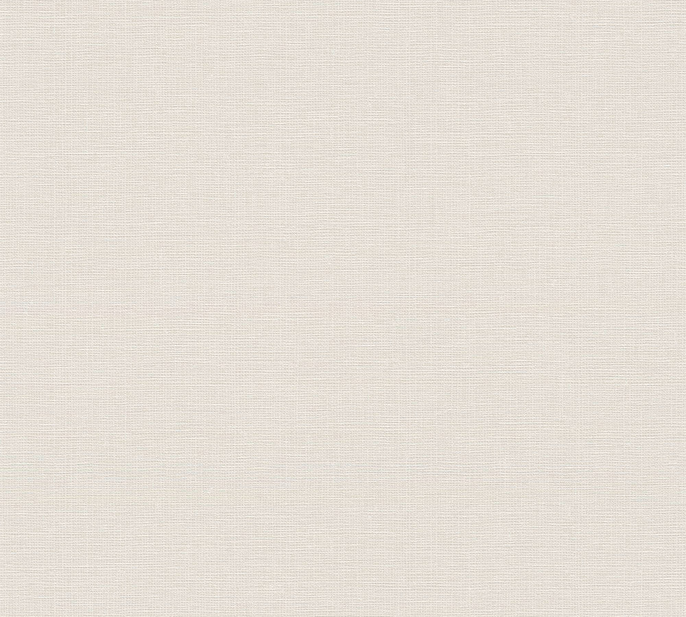 House of Turnowsky - Linen Style plain wallpaper AS Creation Roll Dark Cream  389021