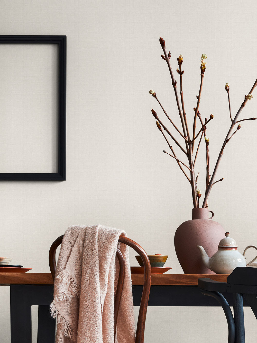 House of Turnowsky - Linen Style plain wallpaper AS Creation    