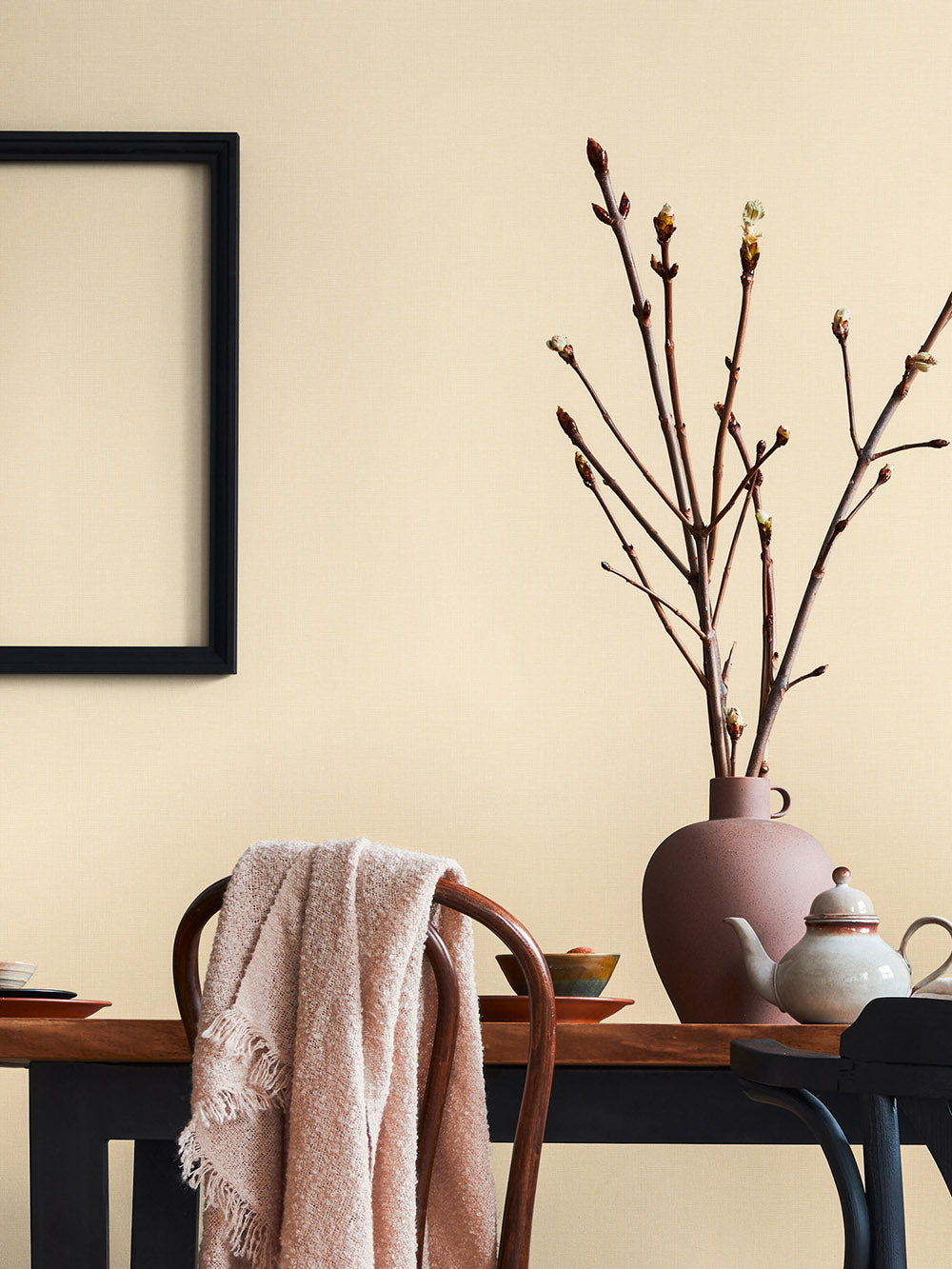 House of Turnowsky - Linen Style plain wallpaper AS Creation    